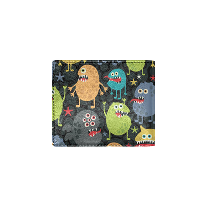 Monster Pattern Print Design 01 Men's ID Card Wallet