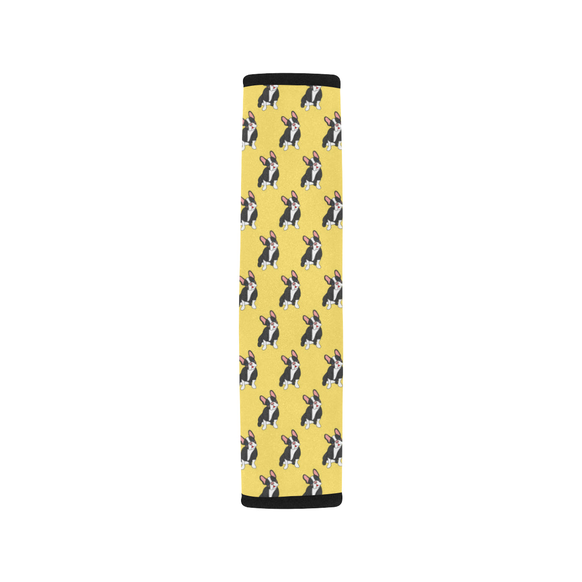 Boston Terrier Pattern Print Design 06 Car Seat Belt Cover