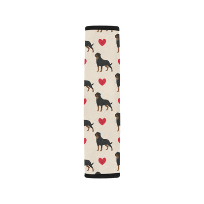 Rottweiler Pattern Print Design A02 Car Seat Belt Cover