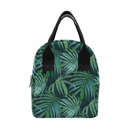 Tropical Flower Pattern Print Design TF011 Insulated Lunch Bag