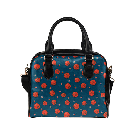 Basketball Pattern Print Design 02 Shoulder Handbag