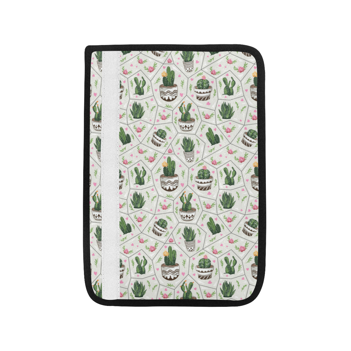 Cactus Pattern Print Design 04 Car Seat Belt Cover