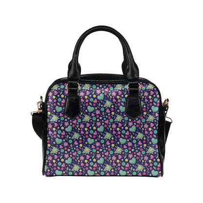 Crochet Pattern Print Design 02 Shoulder Handbag