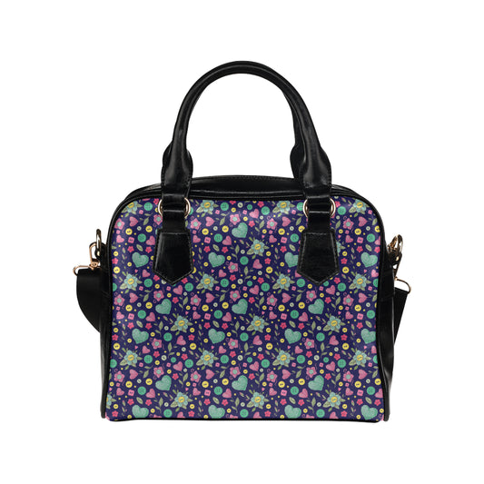 Crochet Pattern Print Design 02 Shoulder Handbag