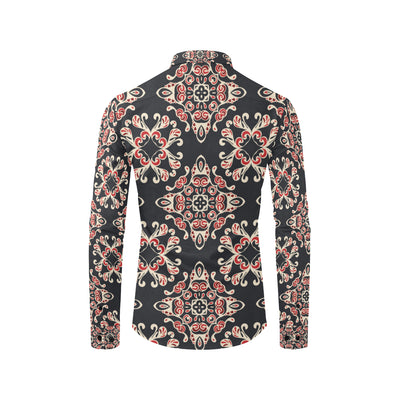 Medallion Pattern Print Design 01 Men's Long Sleeve Shirt