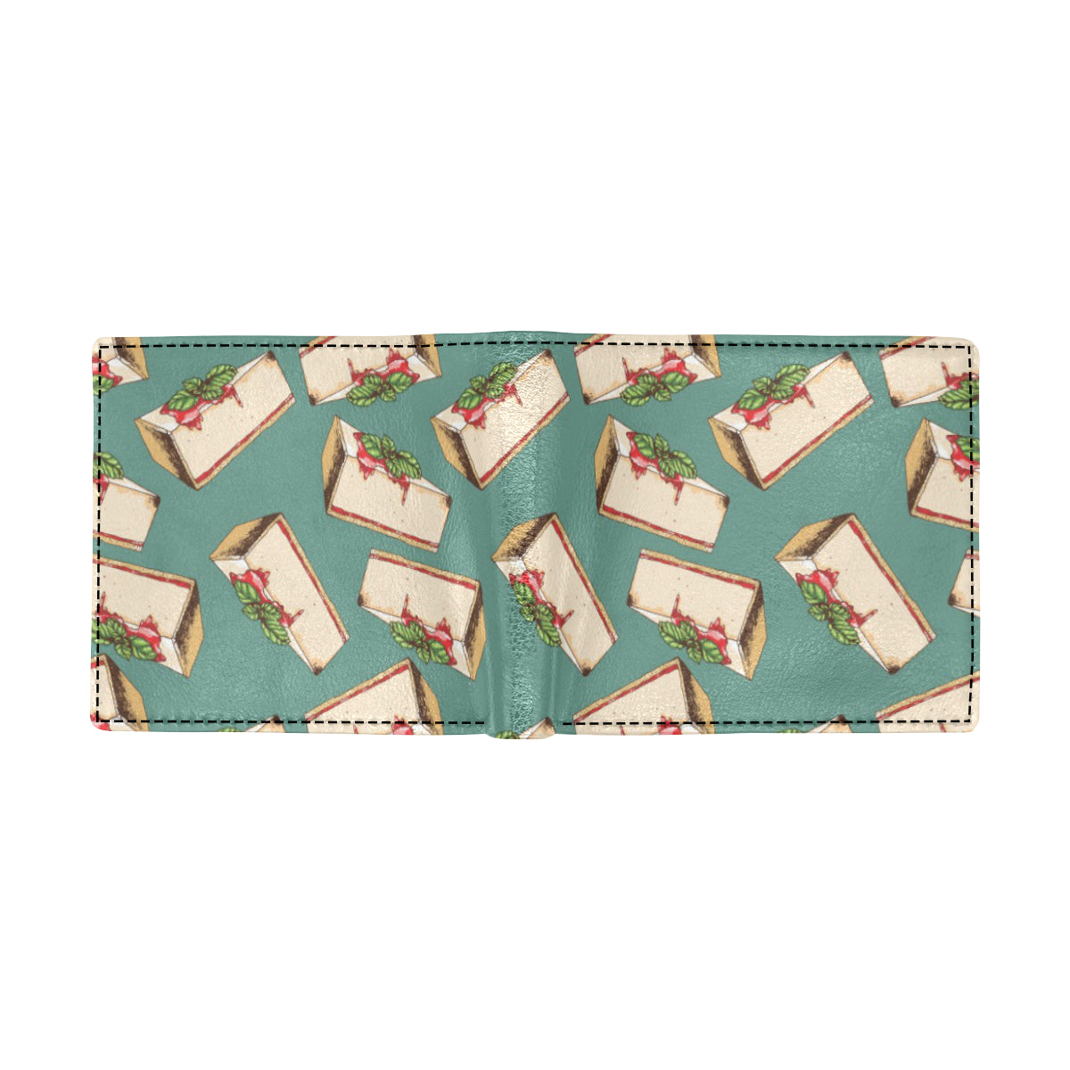 Cheesecake Pattern Print Design CK02 Men's ID Card Wallet