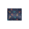 Anchor Pattern Print Design 05 Men's ID Card Wallet