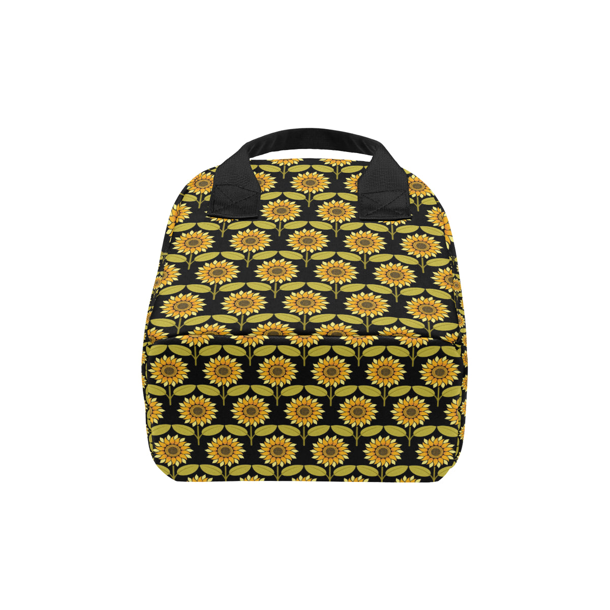 Sunflower Pattern Print Design SF015 Insulated Lunch Bag