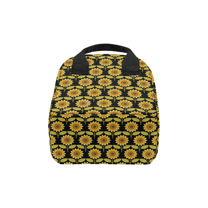 Sunflower Pattern Print Design SF015 Insulated Lunch Bag