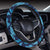 Butterfly Pattern Print Design 03 Steering Wheel Cover with Elastic Edge