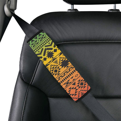 Rastafarian Pattern Print Design A04 Car Seat Belt Cover