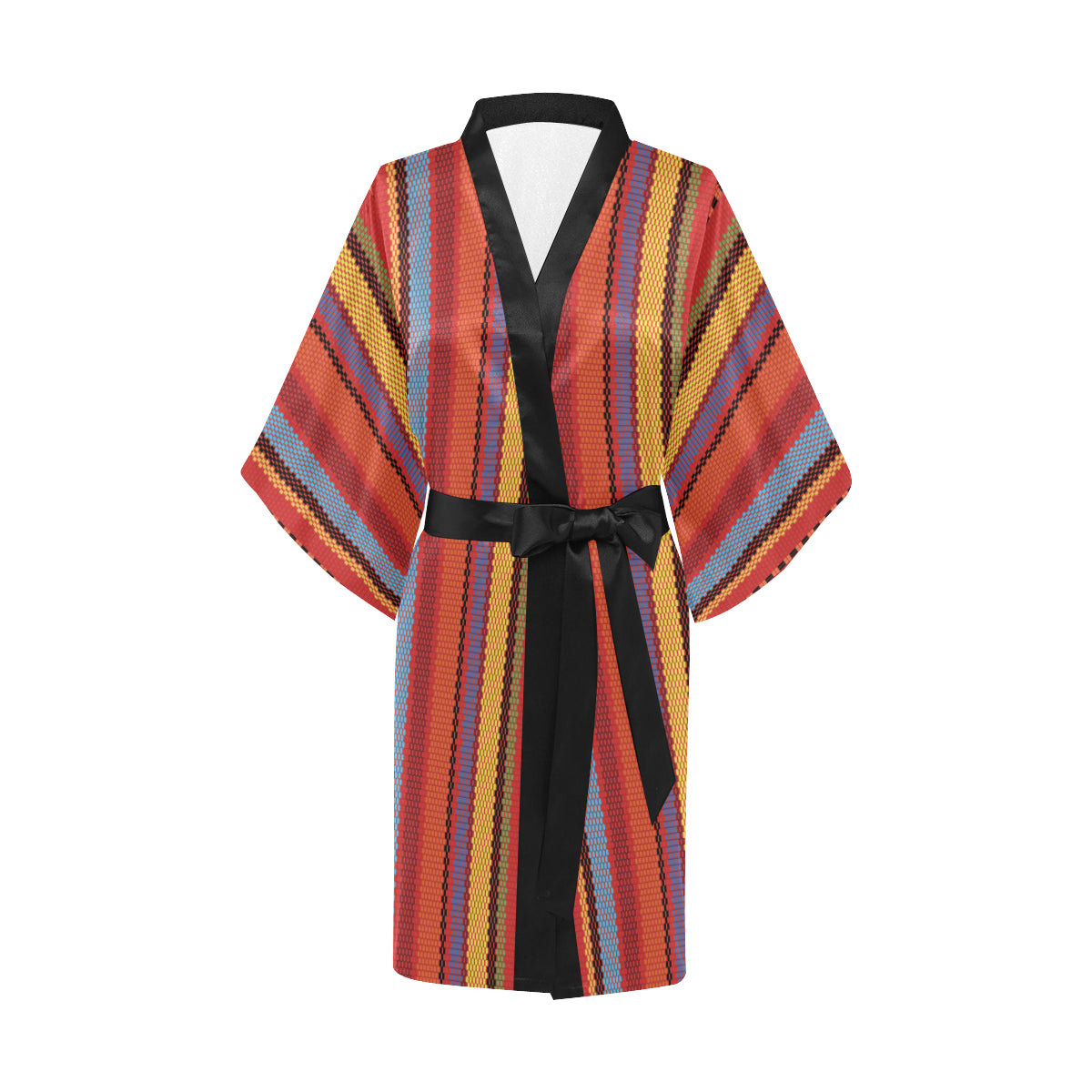 Mexican Pattern Print Design 05 Women's Short Kimono