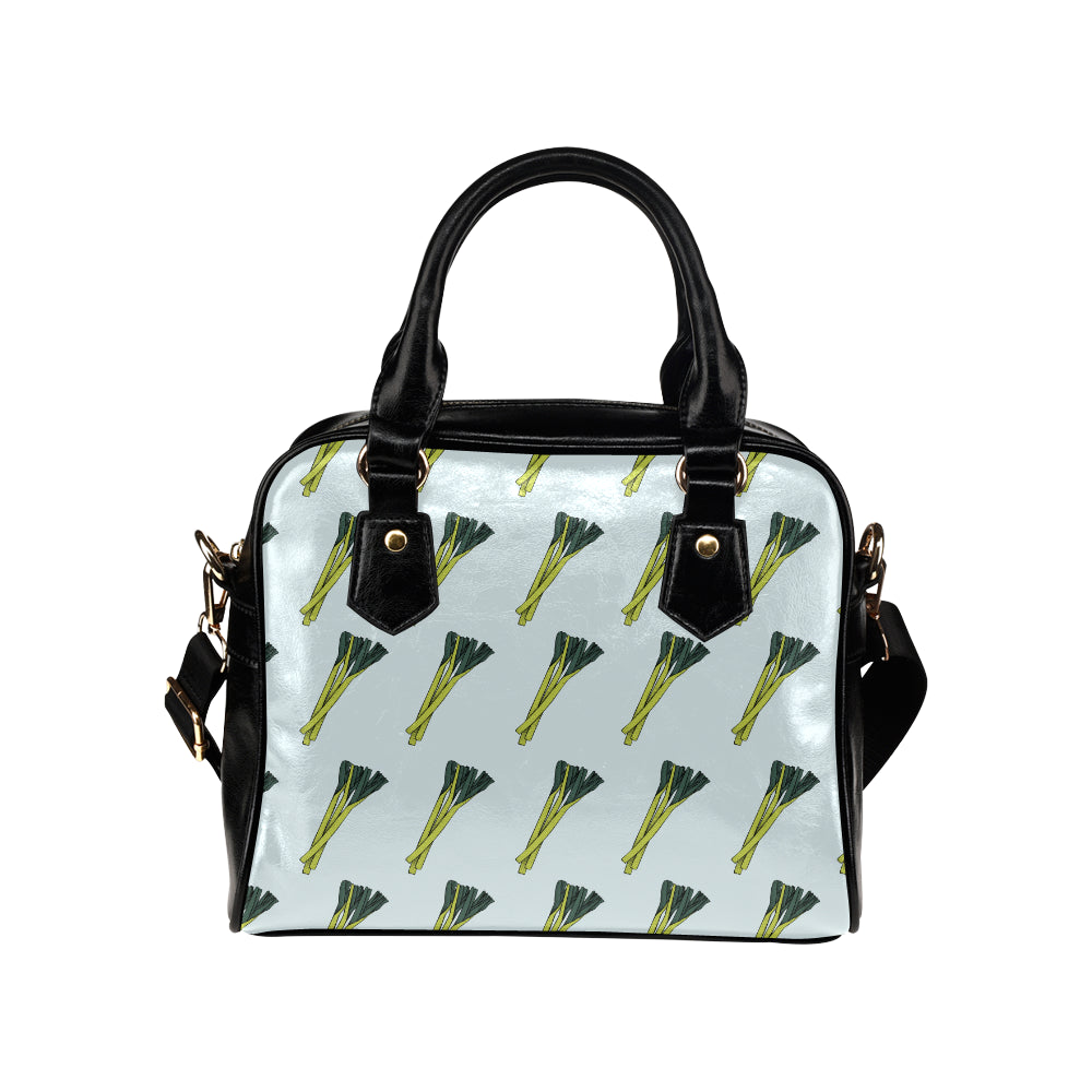 Leek Pattern Print Design 03 Shoulder Handbag