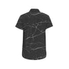 Marble Pattern Print Design 04 Men's Short Sleeve Button Up Shirt