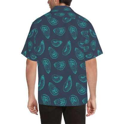 Oyster Pattern Print Design 01 Men's Hawaiian Shirt