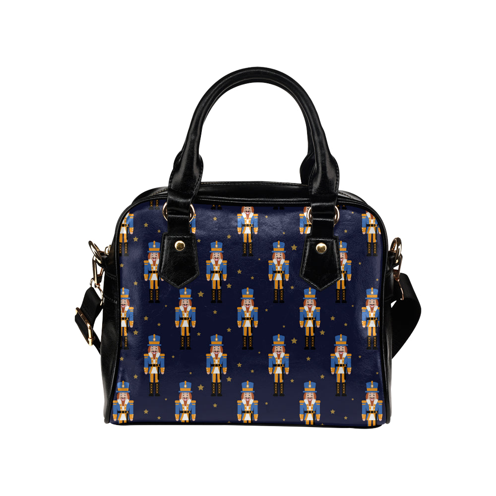 Nutcracker Pattern Print Design A04 Shoulder Handbag