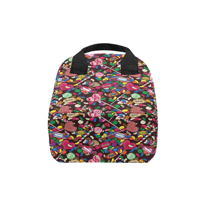 Candy Pattern Print Design CA02 Insulated Lunch Bag
