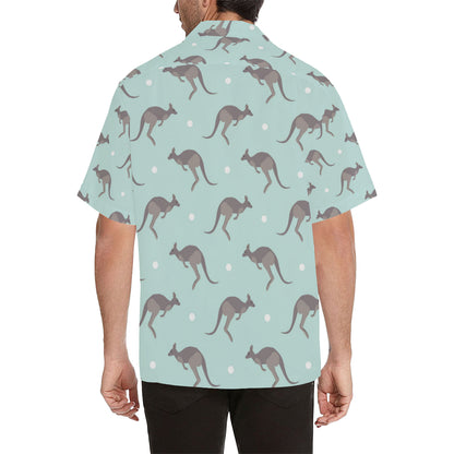 Kangaroos Pattern Print Design 04 Men's Hawaiian Shirt