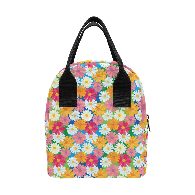 Daisy Pattern Print Design DS05 Insulated Lunch Bag