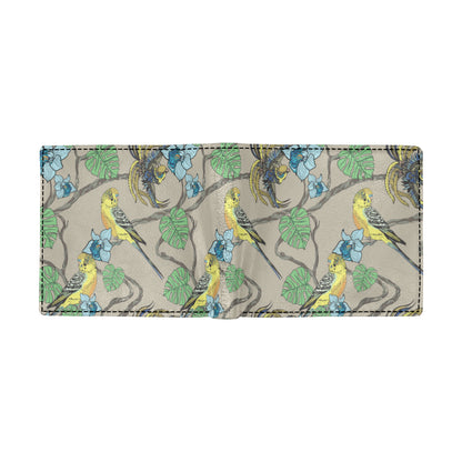 Parakeet Pattern Print Design A02 Men's ID Card Wallet