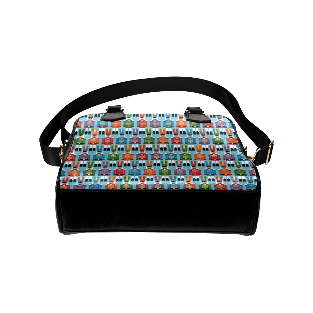 Nutcracker Pattern Print Design A02 Shoulder Handbag