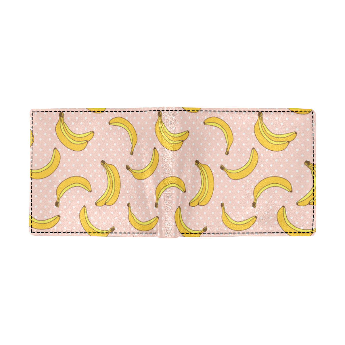 Banana Pattern Print Design BA06 Men's ID Card Wallet