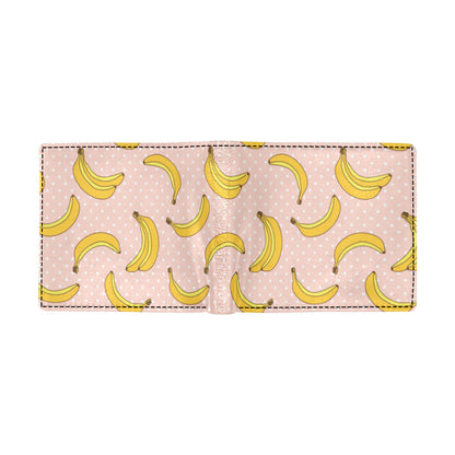 Banana Pattern Print Design BA06 Men's ID Card Wallet