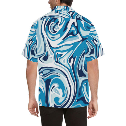 Liquid Pattern Print Design 05 Men's Hawaiian Shirt
