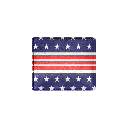 Patriotic Pattern Print Design A04 Men's ID Card Wallet
