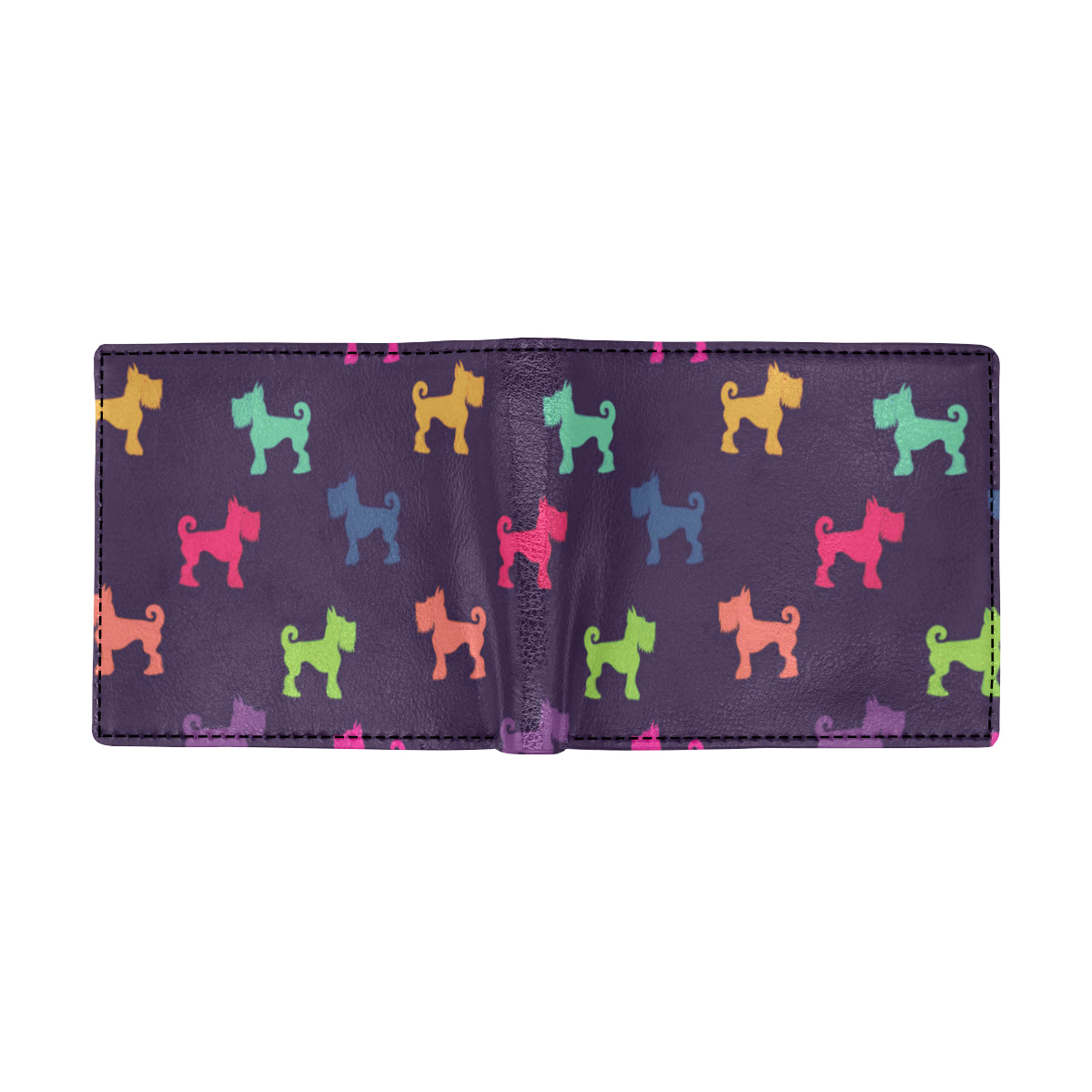 Schnauzers Pattern Print Design A05 Men's ID Card Wallet