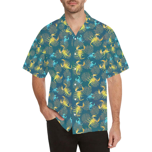 Scorpion Pattern Print Design 02 Men's Hawaiian Shirt