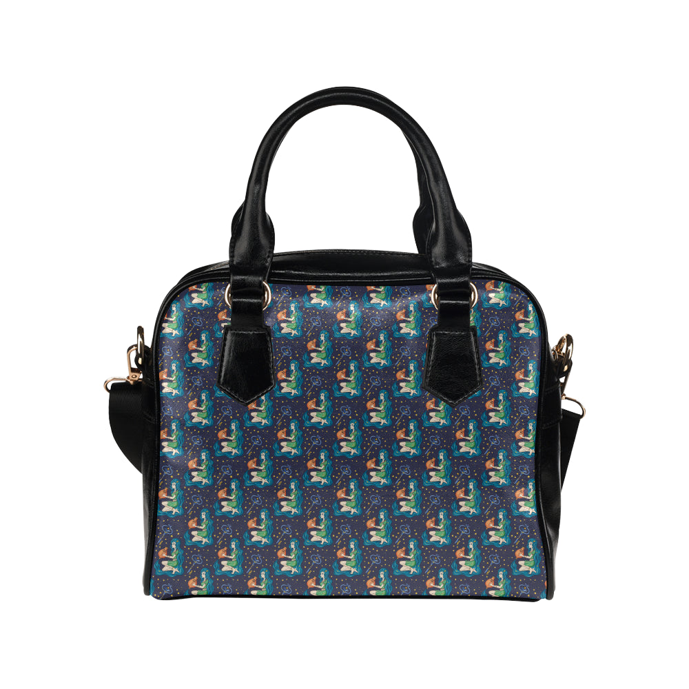 Aquarius Zodiac Pattern Print Design 03 Shoulder Handbag