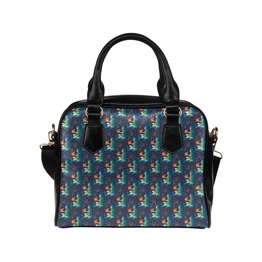 Aquarius Zodiac Pattern Print Design 03 Shoulder Handbag