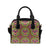 Peace Sign Pattern Print Design A04 Shoulder Handbag