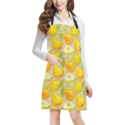 Pear Pattern Print Design PE05 Apron with Pocket