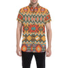 Native Pattern Print Design A01 Men's Short Sleeve Button Up Shirt