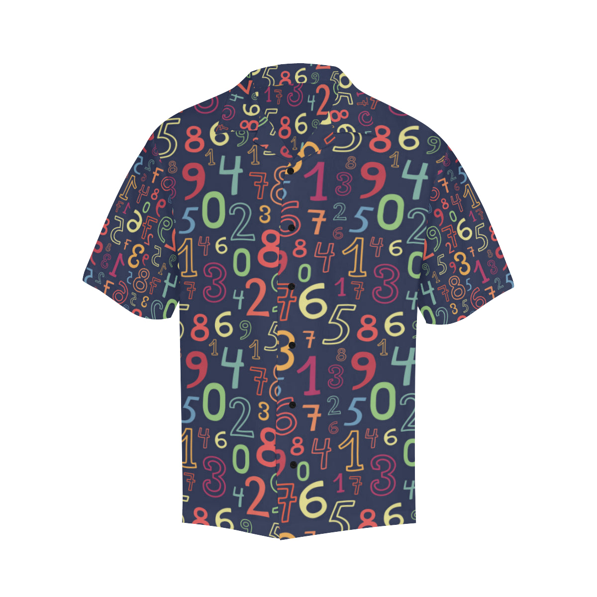 Number Pattern Print Design A01 Men's Hawaiian Shirt