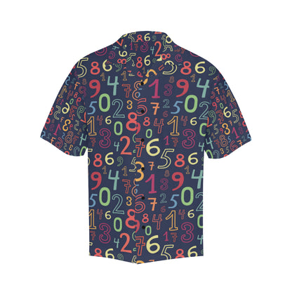 Number Pattern Print Design A01 Men's Hawaiian Shirt