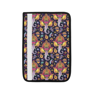 Ganesha Indian Pattern Print Design 03 Car Seat Belt Cover