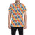 Nautical Pattern Design Themed Print Men's Short Sleeve Button Up Shirt