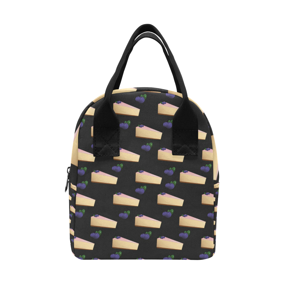 Cheesecake blueberry Pattern Print Design CK01 Insulated Lunch Bag