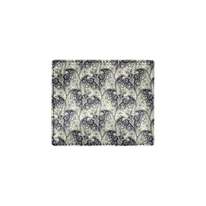Bat Tribal Pattern Print Design 06 Men's ID Card Wallet