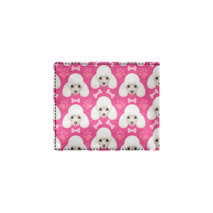Poodle Pattern Print Design A04 Men's ID Card Wallet