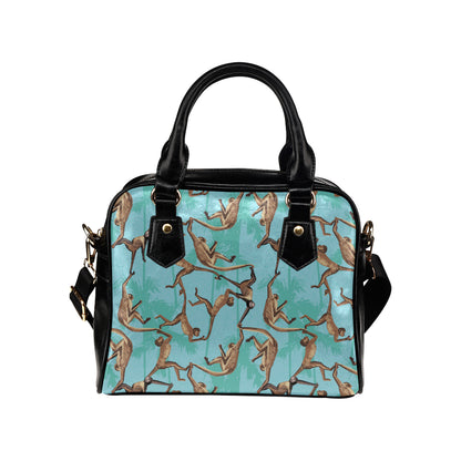 Monkey Pattern Print Design 04 Shoulder Handbag