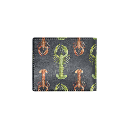 Lobster Pattern Print Design 01 Men's ID Card Wallet