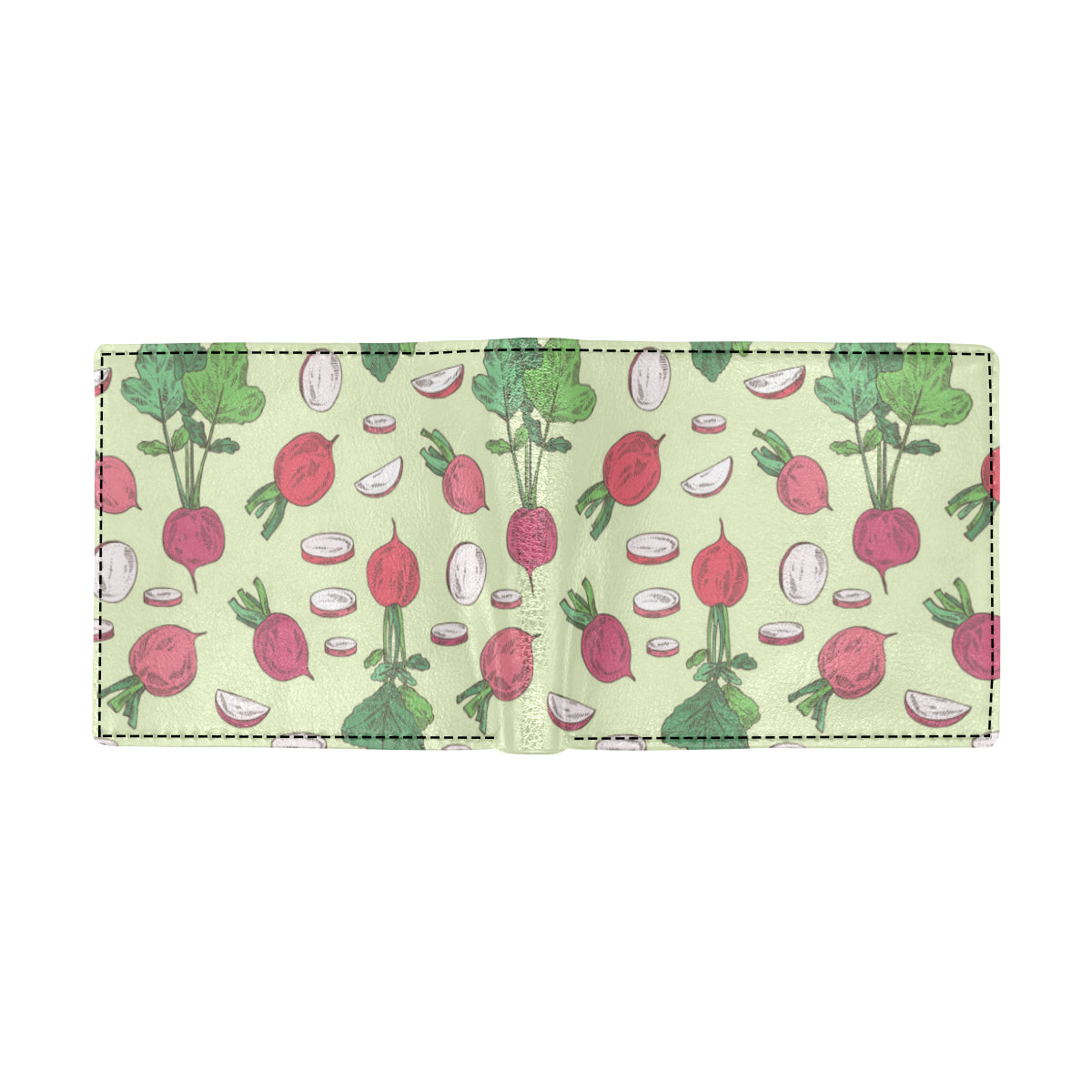 Radish Pattern Print Design A04 Men's ID Card Wallet