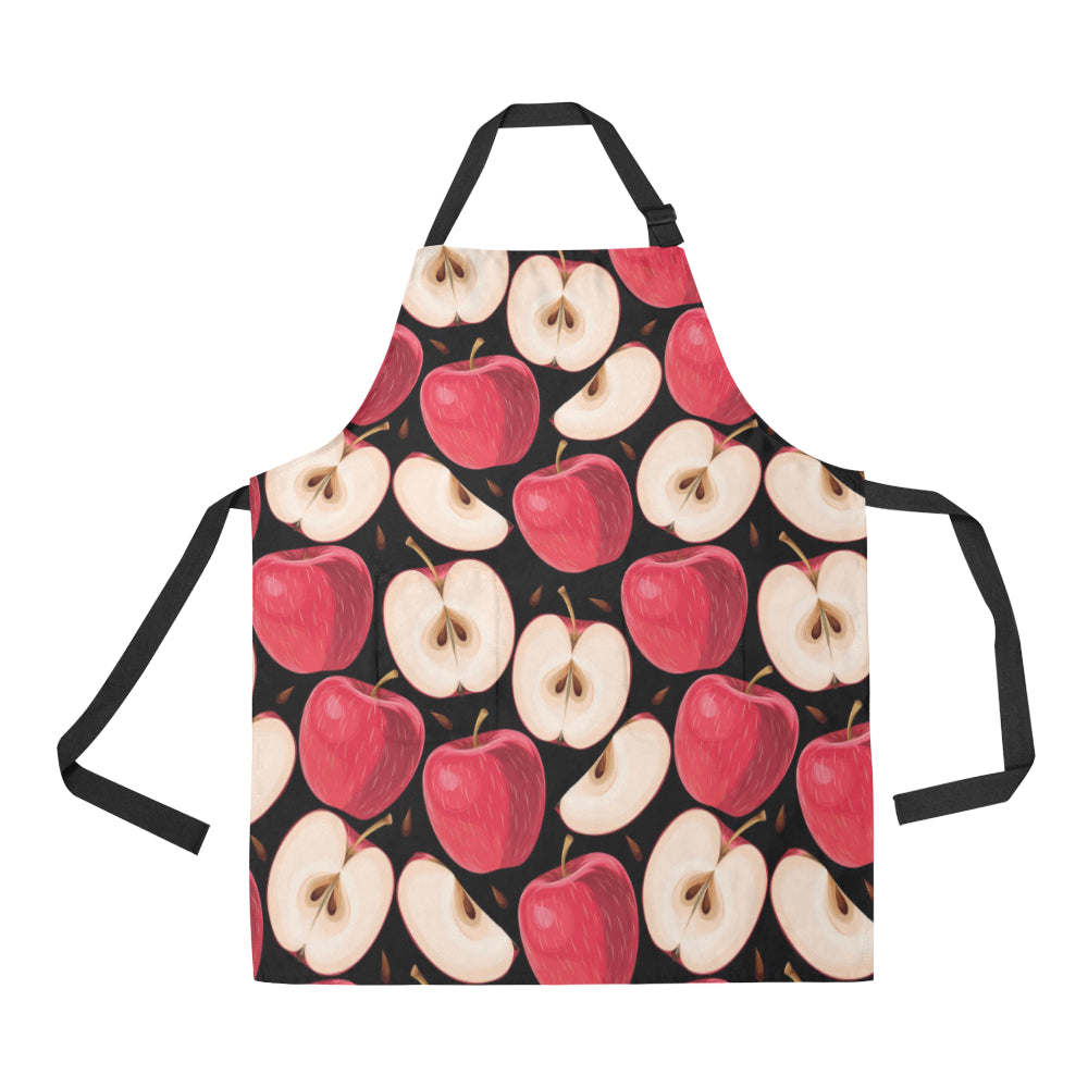 Apple Pattern Print Design AP02 Apron with Pocket