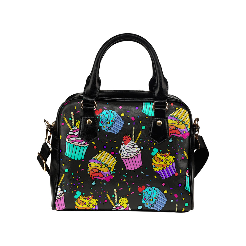 Colorful Cupcake Pattern Shoulder Handbag Shoulder Handbag