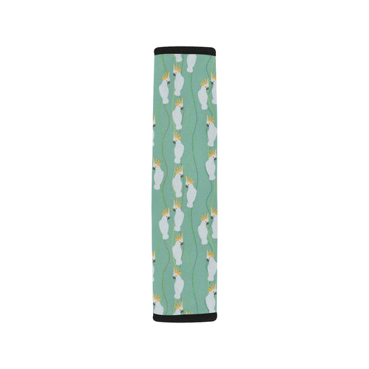 Cockatoo Pattern Print Design 01 Car Seat Belt Cover