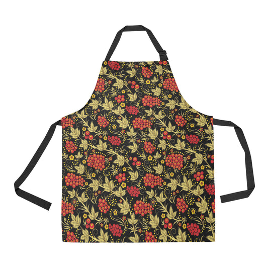Cranberry Pattern Print Design CB02 Apron with Pocket